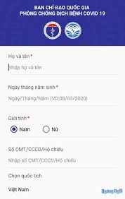 Hướng dẫn khai báo y tế trên điện thoại